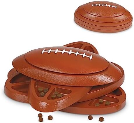 Brightkins Touchdown Time! Treat Puzzle - Dog Puzzle Toys, Interactive Dog Toys, Gifts for Dogs