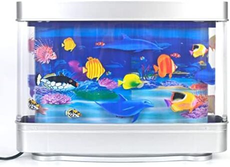 Fake Aquarium Decorative Lamp Artificial Tropical Fish Tank Motion Night Light Virtual Moving Imitating Ocean