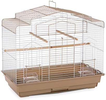 Prevue Pet Products SP50051 Barn Style Bird Cage, Brown/White