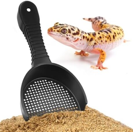 Reptile Sand Scoop, Reptile Corner Shovel, Reptile Bedding Corner Scoop, Terrarium Substrate Litter Cleaner Scooper, Large