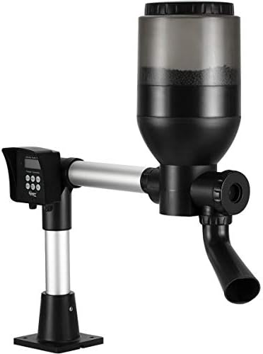 hygger Large Programmable Auto Pond Feeder with LCD Display Controller Automatic Fish Food Feeding Dispenser Outdoor Koi Fish Feeder 5.5 L Capacity