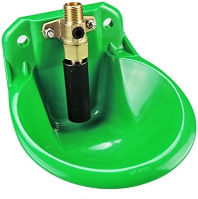 Automatic Goat Waterer Sheep Water Bowl Drinker Water Trough Cups for Goat Calves Cattle Pig Dog Piglets Livestock Wateing Syatem with Brass Water Valve