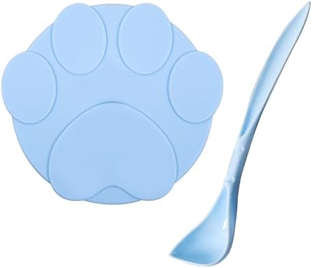 DONGKER Pet Food Can Covers Lids, Silicone Pet Food Can Supplies with Spoon for 3 Standard Size Dog Cat Food Cans