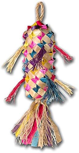 Planet Pleasures Spiked Pinata Small 7" Natural Bird Toy