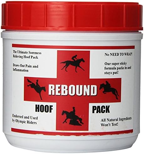 Rebound Hoof Pack To Treat Sore, Inflamed and Infected Horse Hooves, Dark Brown