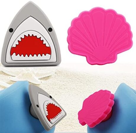 Abizoo Silicone Plug for Toppl Dog Toy,Ocean Theme Shark Shell Shape Stopper for Toppl L/XL Works Great Holds in Liquids,for Better Frozen Dog Treats