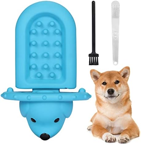 Dog Crate Training Tool Lick Toy for Dogs Training Behavior, Soft Rubber Crate Entertainment Toys Puppy Slow Feeder Pad, Peanut Butter Treat Dispenser Training Aid for Reduce Boredom Anxiety