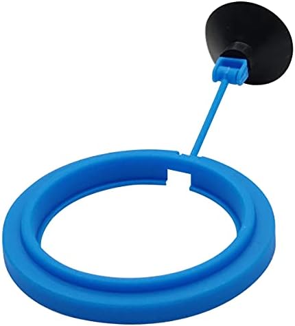 Fish Feeding Ring Floating Food Feeder Circle with Suction Cup Easy to Install Aquarium (Round)
