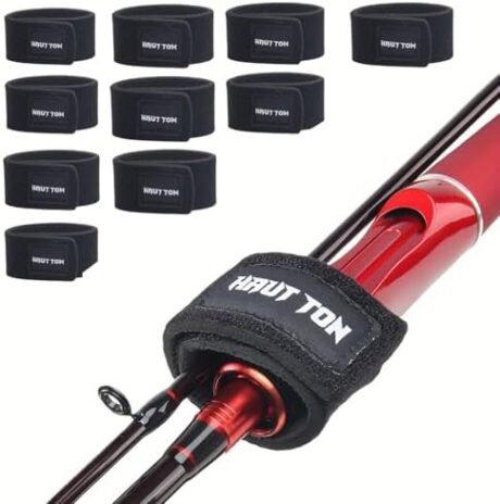 Fishing Pole Straps,Hook&Loop Fishing Belts,Fishing Ties for Casting Rods,Spinning Rods,Fly Rods