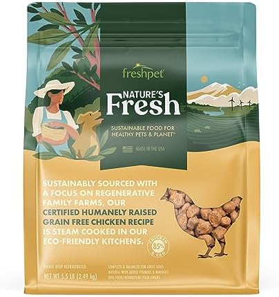 FreshPet Healthy & Natural Dog Food, Fresh Certified Humanely Raised Chicken Recipe, 5.5 lb