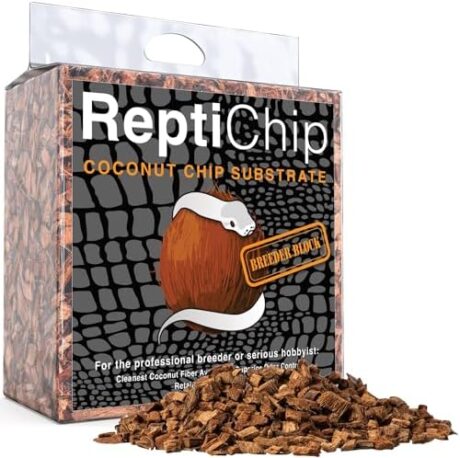 ReptiChip Compressed Coconut Chip 72 Quart Coco Husk Reptile Substrate Snake Bedding for a Tortoise, Ball Python, Gecko, Frog, or Lizard Habitat Terrarium Tank