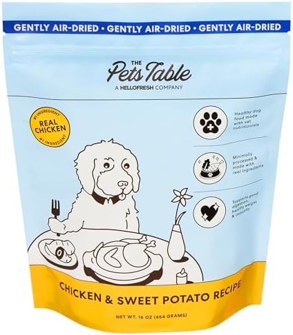 The Pets Table Chicken & Sweet Potato Air Dried Dog Food, 16-Ounce Bag