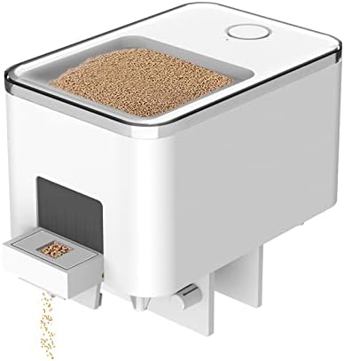 WiFi Automatic Fish Feeder for Aquarium, Auto Fish Food Dispenser for Fish Tank with App Control Timer USB Powered Drawer Delivery Does Not Spoil Fish Food, Moisture Proof, Won't Clog, 430ML