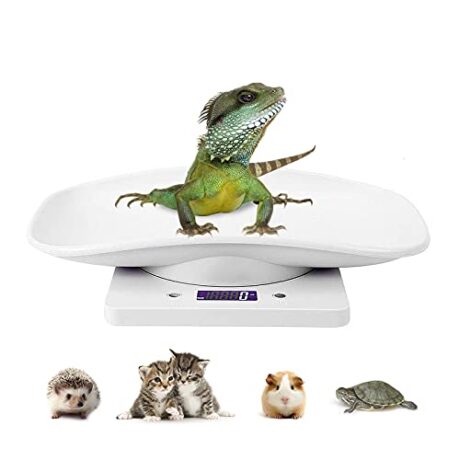 Digital Pet Scale LCD Electronic Small Animals Weighing Scale, Kitchen Food Scale, Mini Precision Grams Weight Balance Scale with g/ml/oz/lb for Pup/Cat/Hedgehog/Ferret/Hamster/Tortoise/Lizard