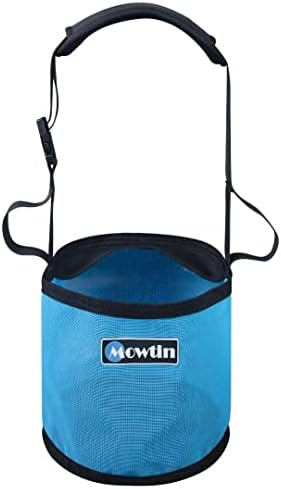 Horse Feed Bag Heavy Duty Textilene Mesh Feed Rite Bag with Adjustable Strap and Comfortable Neck Pad,Reinforced Bottom Stitching,Quick Clip Buckle and Spill-Proof Grain Feed Bag(Blue,M)