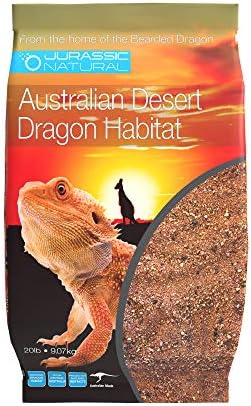 Jurassic Natural Australian Desert Dragon Habitat Substrate for Bearded Dragons and Other Lizards, Red, 20lb