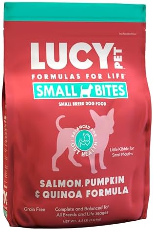 Lucy Pet Products Salmon, Pumpkin & Quinoa Small Bites for Dogs 4.5lb 100600033