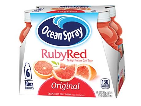Ocean Spray® Ruby Red Grapefruit Juice Drinks, 10 Fl Oz Bottles, 6 Count (Pack of 1)