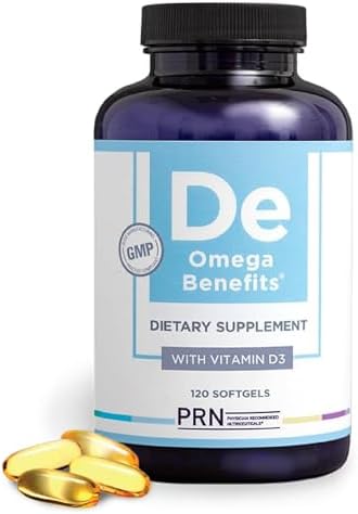 PRN De Dry Eye Omega 3 Fish Oil – Support for Dry Eyes - 2240mg EPA & DHA in Triglyceride Formula – New & Improved-Burpless-1 serving, 1-month supply