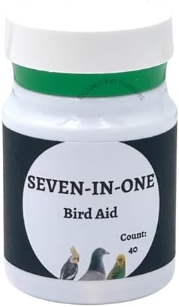 7 in 1 Capsule Medicine for Pigeons, Canary, Finches, Parakeet, Cockatiels, Parrots, Cage Small Birds, and Aviary Birds