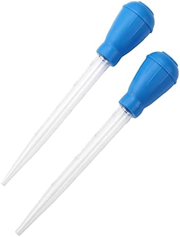 ACEONE Manual Fish Tank Water Changer Aquarium Dropper, 2Pcs 30ml Aquarium Clean Pipette Dropper, Fish Tank Cleaning Waste Remover, Aquarium Gravel Cleaning Straw
