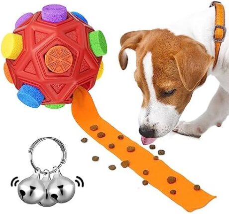 Dog Enrichment Toys Snuffle Ball Encourage Natural Foraging Skills,Slow Food Training to Relieve Boredom and Stimulating,Cloth Strip With Hidden Food Dog Puzzle Toys for Large Medium Small Dogs