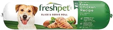 Freshpet Dog Food, Slice and Serve Roll, Grain Free Chicken Recipe, 1.5 Lb