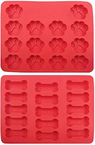 GYBest Large Ice Cube Trays Ice Mode Ice Maker, Silicone Baking Molds, 2-Pack (Claw bone)