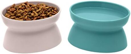 Kitty City Raised Cat Bowls, Small Bowl 2pk (Pastel)