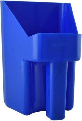 LBH Market Sturdy Lightweight Plastic Feed Scoop Grain Scooper Dry Goods Scoop, 3 Qt Blue