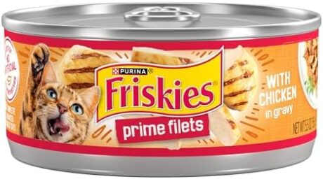 Purina Friskies Prime Filets With Chicken in Wet Cat Food Gravy - (Pack of 24) 5.5 oz. Cans