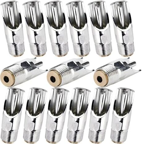 Stainless Steel Pig Nipple Drinker Waterer 1/2“ NPT Thread Water Feeder Automatic for Piglets Sows Drinking (Pack of 15)