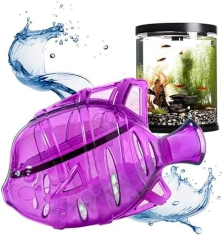 Aquarium Water Clarifier | Clear Cloudy Fish Tank Water Treatment, Safe for Freshwater & Saltwater Fish and Plants - Purple, 1 Pack