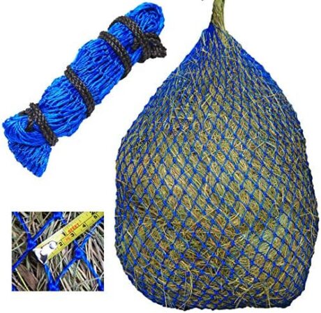 T TEKE Ultra Slow Hay Feeder Nets, 39" Length With 1"1/4" Feeding Holes, Horse Supplies Bags for Horses, Goats, With Extra Spared Cord