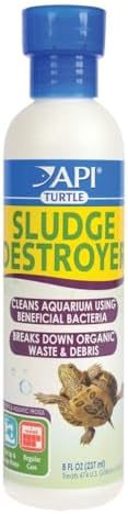 API TURTLE SLUDGE DESTROYER Aquarium Cleaner and Sludge Remover Treatment 8-Ounce Bottle