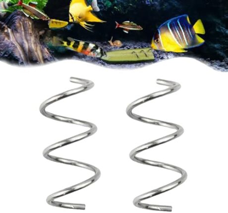 Aquarium Vegetable Feeder - Bottom Sinking Fish Feeder, Fresh Food Holder for Malawi Cichlid, Pleco, Clown Loach & Snails - 2 Pack