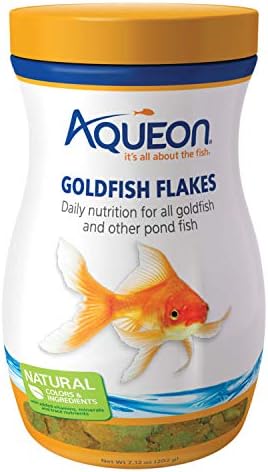 Aqueon Goldfish Fish Food Flakes, 7.12 Ounces