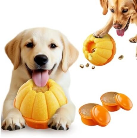 Dog Frozen Treat Toy to Keep Busy, Freezable Fillable Puzzle Treat Dispensing Toys, Dog Chew Toys for Aggressive Chewers, Interactive Enrichment Toys to Reduce Anxiety