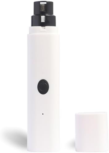 LED Pet Bird Nail Grinder, Electric Beak File Tool for Budgerigars, Parakeets, Conure, Lovebirds (White)