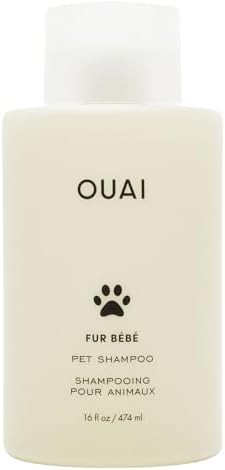 OUAI Fur Bébé Pet Shampoo, Mercer Street Scent - Dog Shampoo and Coat Wash for Hydrating, Cleansing and Adding Shine - Pet Supplies by OUAI (16 Fl Oz)