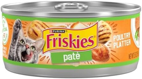 Purina Friskies Wet Cat Food Pate, Poultry Platter - (Pack of 24) 5.5 oz. Cans