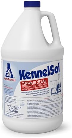 ATP KennelSol 1-Step Kennel Cleaner - 1 Gallon Liquid Disinfectant, Effective Against Bacteria and Viruses, Deodorizer Wintergreen Scent by Alpha Tech Pet