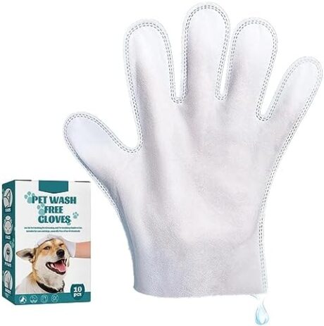 BYTEDREAM Dog Grooming Wipes - Herbal Dog Cleaning & Deodorizing Wipes for Paws, Body & HIPS, Great for Puppies & Adults - Fragrance Free, Vet Recommended (10 pcs)