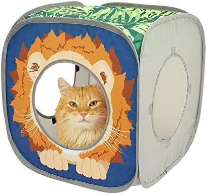 Kitty City Safari Jungle Collapsible Cat Toy Collection, Cube