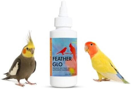 Morning Bird Feather Glo 2 Oz – Palm Oil Supplement for Birds – Supports Pet Skin Treatment Spray, Feather Shine & Immune Health – Vitamin, Mineral & Energy Support for All Bird Types