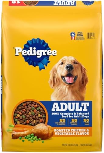Pedigree Complete Nutrition Adult Dry Dog Food, Roasted Chicken & Vegetable Flavor, 18 lb. Bag