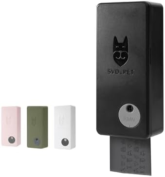 SVD.PET Dog Poop Bag Dispenser, Outdoor or Indoor Pet Waste Bag Dispenser Station, Wall Mount or Hanging with Strap. Easy to Refill Magnetic Cover (Black, Dispenser only)
