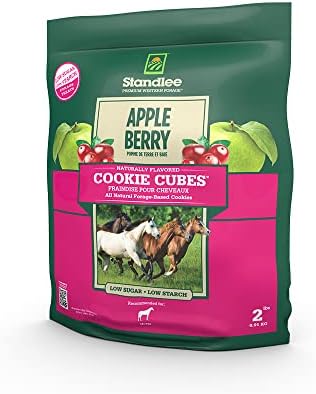 Standlee Apple Berry Cookie Cubes, Forage Based Horse Treat, 2lb
