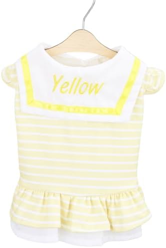 Stripe Dog Dress Dog Summer Skirt for Small Medium Dog Soft Breathable Pet Dress Girls Puppy Lightweight