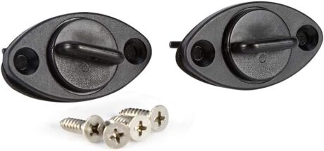 Universal Boat Drain Plug Kit, 2 Plugs Bung with Screws for Canoe Kayak Dinghy Boat, Boat Drain Plug Kit Replacement for Boat Transoms, Fish Wells, and Ice Chests